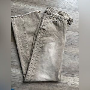 Women's Tan Flare Jeans